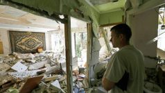 Následky bojů v Kramatorsku