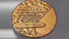 Zlatá olympijská medaile z Nagana