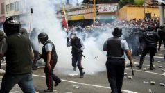 Nepokoje ve venezuelském San Cristóbalu