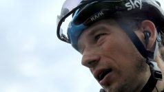 Český cyklista Leopold König ze Sky s nebem nad hlavou na Giro d´Italia