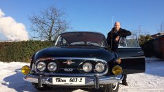 Sběratel Filip Landa a jeho černá Tatra 603