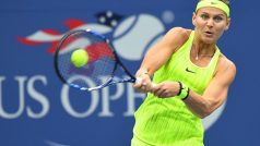 Lucie Šafářová během druhého kola US Open