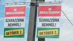Kampaň maďarské vlády před referendem o kvótách: „Neriskujte! Hlasujte NE!“