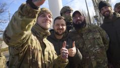 Ukrajinský prezident Volodymyr Zelenskyj navštívil osvobozený Cherson