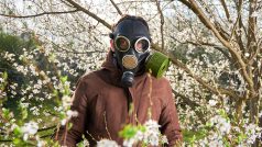 Taky byste si na jaře potřebovali nasadit plynovou masku, aby jste nedýchali pyl a nepšíkali?