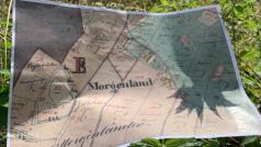 Morgenland na staré mapě a dnes.