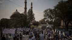 Demonstrace v afghánském Kábulu, která požaduje uvolnění zmrazených peněz ze zahraničí