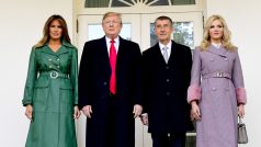 Premiér Andrej Babiš s manželkou Monikou na návštěvě amerického prezidenta Donalda Trumpa a jeho ženy Melanie.