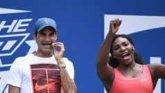 Tenisté Roger Federer a Serena Williamsová