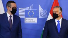 Premiéři Polska a Maďarska Mateusz Morawiecki a Viktor Orbán
