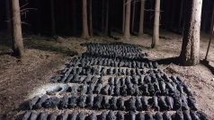 Nedaleko Týnišťka policejní pyrotechnici vyzvedli ze země přes 300 dělostřeleckých min