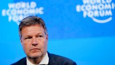 Německý vicekancléř Robert Habeck na Světovém ekonomickém fóru v Davosu