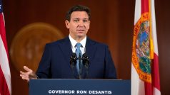 Floridský guvernér Ron DeSantis oznamuje svůj rozpočet na nový fiskální rok 1. února 2023