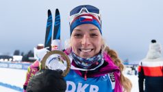 Biatlonistka Markéta Davidová zahájila novou sezonu vítězstvím v Östersundu
