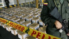 Drogová zásilka zabavená kolumbijskou policií (ilustrační foto)