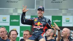 Sebastian Vettel oslavil v roce 2012 svůj třetí titul mistra světa formule 1.