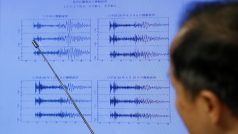 Tisková konference japonského meteorologického ústavu o zaznamenaném zemětřesení v KLDR