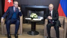 Ruský a turecký prezident se sešli v Soči na pracovním jednání