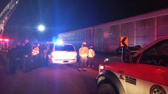 Záběr na nehodu vlaku v Jižní Karolíne