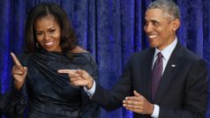 Bývalý prezident USA Barack Obama a jeho manželka, někdejší první dáma Michelle Obamová