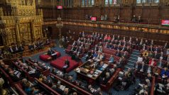 Sněmovna lordů britského parlamentu.