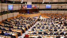 Evropský parlament v Bruselu