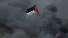 Protesty v pásmu Gazy 14. května 2018.
