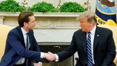 Setkání Sebastiana Kurze s Donaldem Trumpem  v Bílém domě.