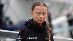 Švédská 16letá aktivistka Greta Thunbergová při příjezdu do New Yorku