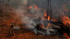 Požár amazonského pralesa v Brazílii