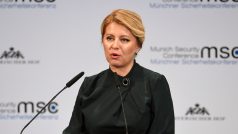 Slovenská prezidentka Zuzana Čaputová na mnichovské konferenci