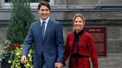 Premiér Kanady Justin Trudeau s manželkou Sophie.