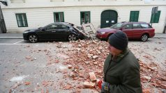 Zemětřesení v Chorvatsku napáchalo škody v hlavním městě Záhřebu.