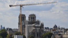 Opravy katedrály Notre-Dame v Paříži (fotografie z července 2020)