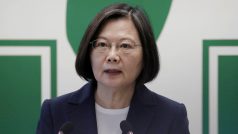 Tchajvanská prezidentka Cchaj Jing-wen