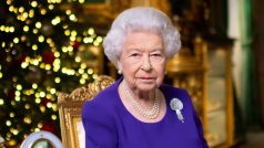 Britská královna Alžběta II. během tradičního vánočního poselství ze zámku Windsor (foto z 24. prosince)