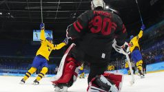 Hokejisté Švédska se radují z postupu do semifinále olympijského turnaje