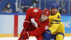Semifinále olympijského turnaje mezi Ruskem a Švédskem
