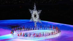 Slavnostní zakončení zimních olympijských her v Pekingu