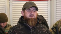 Vůdce Čečenců Ramzan Kadyrov v Mariupolu