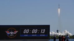 Start rakety Falcon 9 soukromé americké společnosti SpaceX.