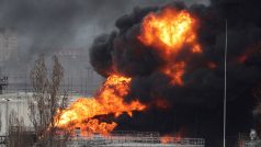 Ostřelování Oděsy si minulý týden vyžádalo požár ropné rafinerie