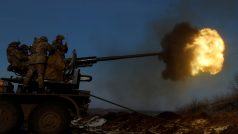 Ukrajinská armáda během bojů v Bachmutu