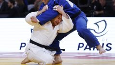 David Klammert v zápase 2. kola proti Goki Tajimovi z Japonska
