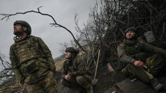 Ukrajinští vojáci v Donbasu