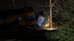 Vlak havaroval v půl čtvrté ráno nedaleko Haagu
