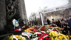 Lidé si ve Varšavě připomněli 80. výročí začátku největšího židovského ozbrojeného povstání za druhé světové války