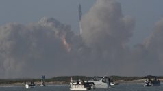 Start nejvýkonnější rakety současnosti, Starship společnosti SpaceX