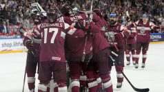 Radost lotyšských hokejistů