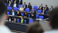 Plenární zasedání v německém Bundestagu